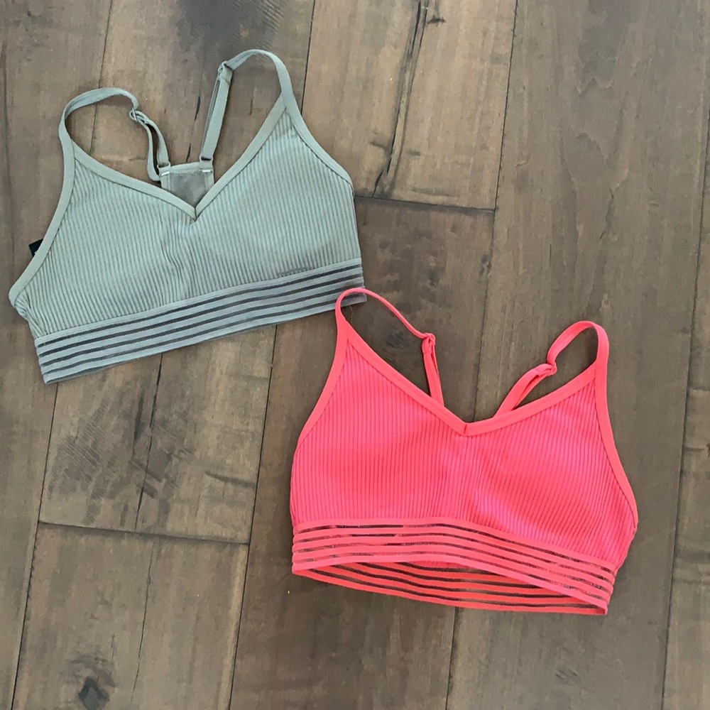 Two Victoria Secret pink sports bras!
